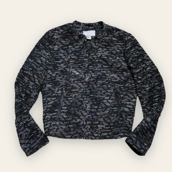 H&M black white speckled jacket - Picture 1 of 6
